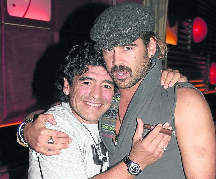 ricciardoroy's tweet photo. we don't speak enough about what diego maradona and colin farrell had going on in the noughties as a society https://t.co/2kQha8PtKf