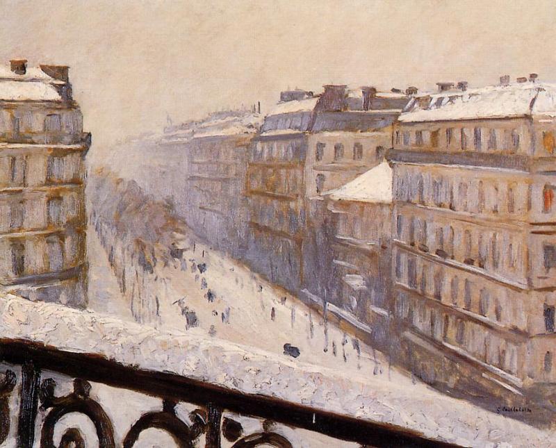 Gustave Caillebotte - Boulevard Haussman in the Snow
