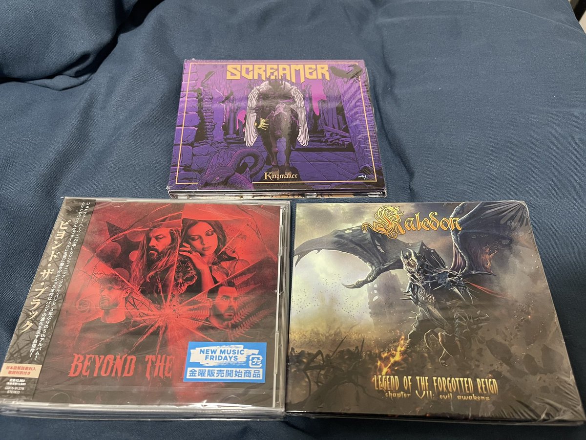 HTorii_2021's tweet image. 今年も快調にパトロール
2023年リリース作2枚と買い忘れシリーズ

#SCREAMER
#BEYONDTHEBLACK
#KALEDON