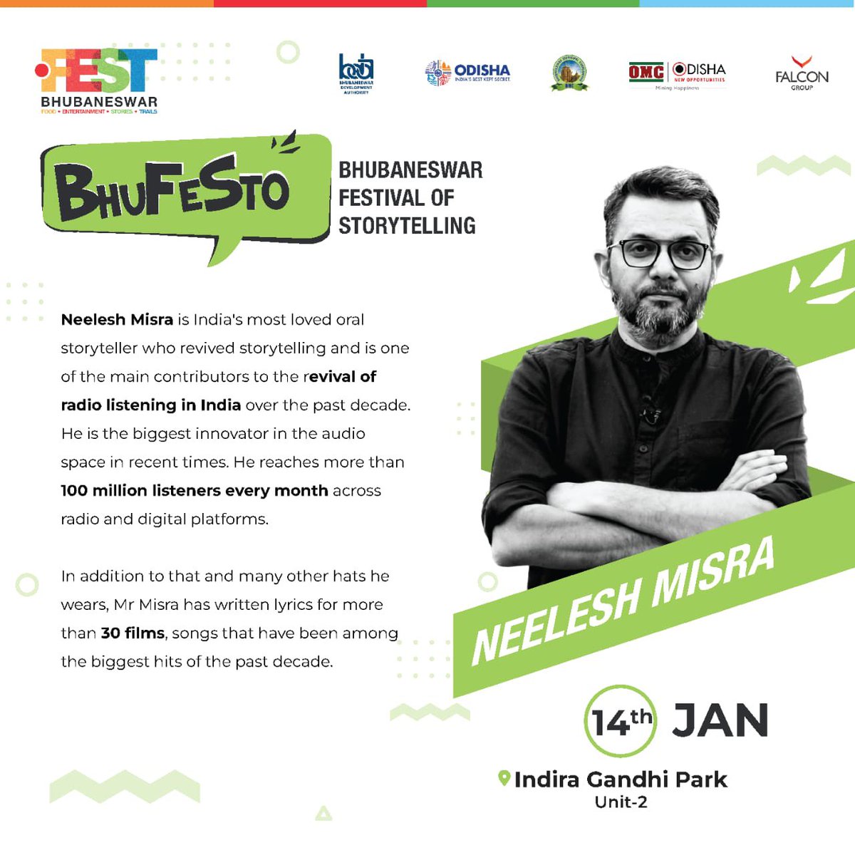 neeleshmisra's tweet photo. Am in Bhubaneswar. See you today at 6 PM at the Indira Gandhi Park :-) 

#storytelling @BakulFoundation @bmcbbsr @TheSlowMovement https://t.co/9AgZDK1cwb