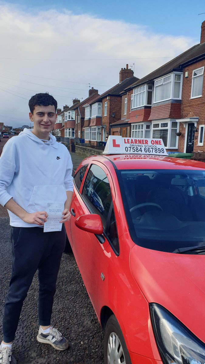 Learner1driving's tweet photo. Well done Jack Douglas on passing your driving test with only 4 minor marks! https://t.co/AQlqYVmSZh