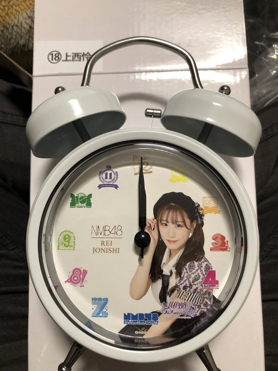 通販でクリスマス 特価 NMB48 上西恵のボイス入り目覚まし時計 asakusa