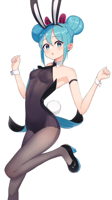 黒バニーミクさん#初音ミク 
