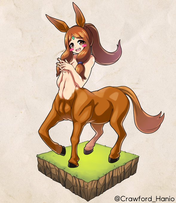 ケンタウロスさん描きました!パカパカ!!!!
 #アルマグリモワール 