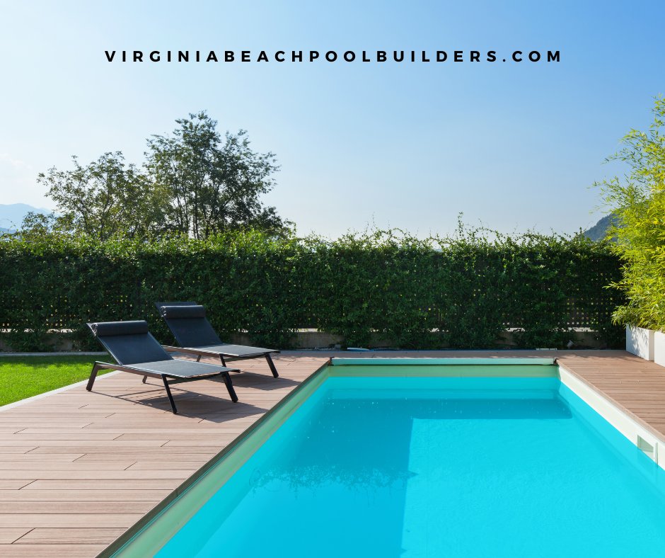 An inground concrete/gunite pool is another fantastic option if you are considering a new pool installation. It offers a durable, hard-wearing finish that can be customized to your exact standards.  Contact Virginia Beach Pool Builders for more details!#virginiabeach #poolbuilder