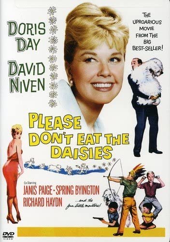 TCMComingUp's tweet photo. #ComingUpOnTCM
PLEASE DON'T EAT THE DAISIES (1960) #DorisDay #DavidNiven #JanisPaige
Dir.: #CharlesWalters 12:45 PM PT
A drama critic and his family try to adjust to life in the country.
1h 51m | Comedy | TV-G
#TCM #TCMParty #ClassicFilm #JeanKerr #WalterKerr https://t.co/AliggFSxgs