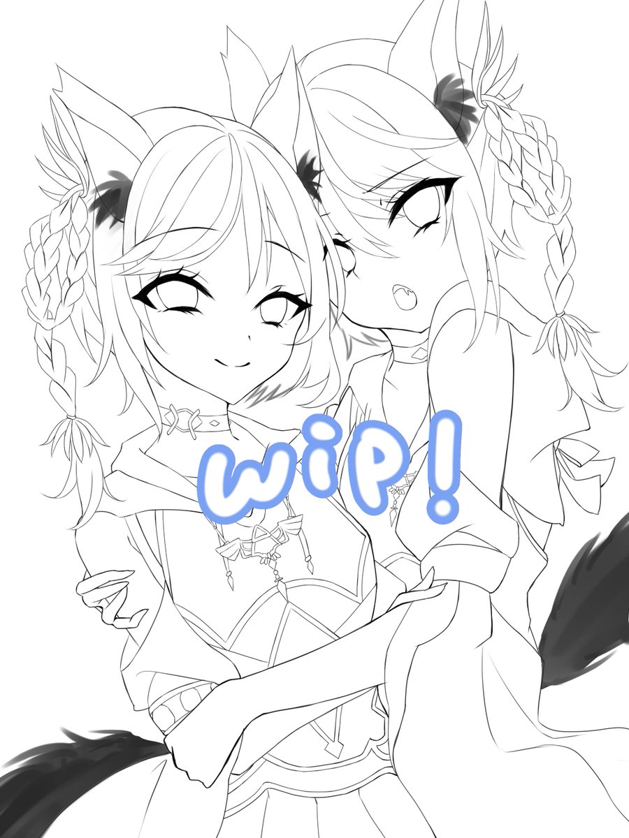 土日は基本投稿お休みしてるので、今日はskebのwip🎨 