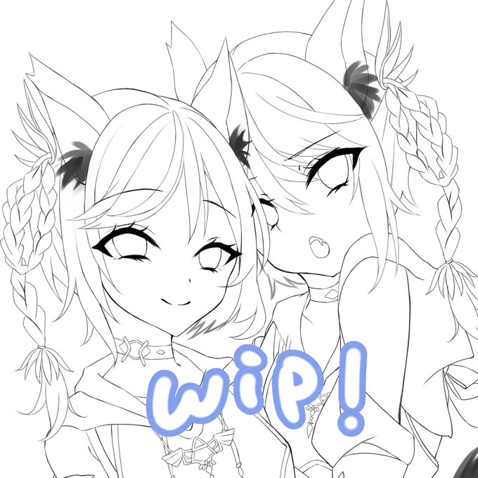 土日は基本投稿お休みしてるので、今日はskebのwip🎨 
