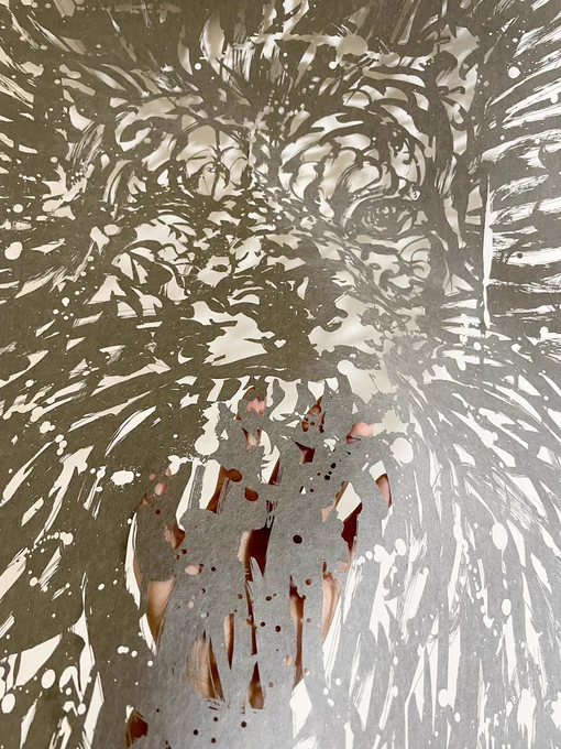 もうひとパターン #切り絵 #papercuttingart #art 