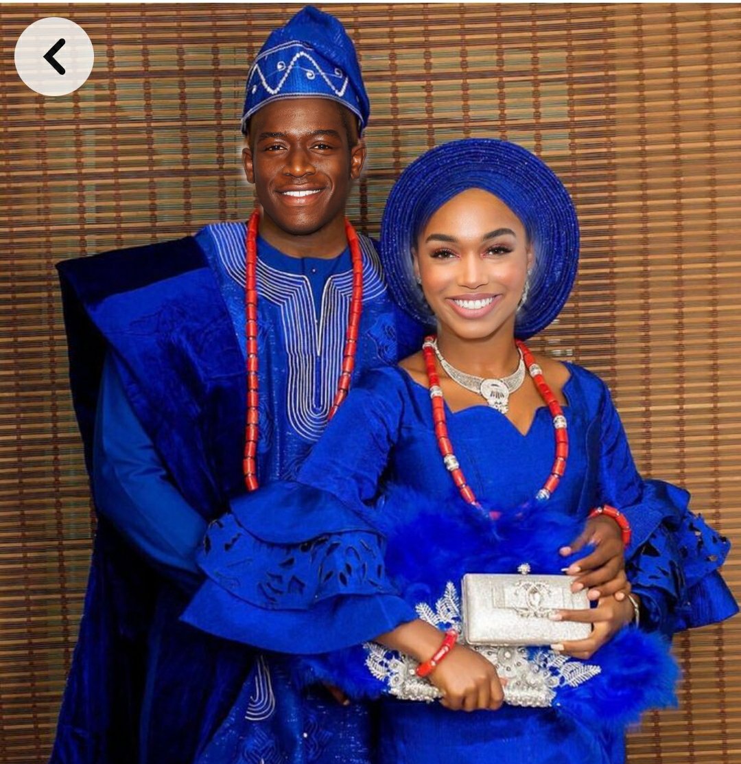 iamirishkarla's tweet image. Damson Idris and OLori Harvey 😊❤ I just made this 🤣🤣🤣 #yoruba #couple #traditionalattire #gele #asoebi #DamsonIdris #LoriHarvey