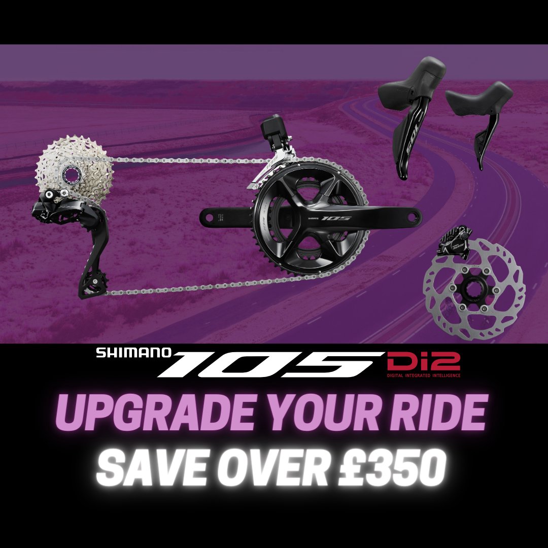 To kick off the new cycling year we've got a great deal on the latest Shimano 105 Di2 groupset.
You can snap one up and enjoy 10% off the RRP, AND we'll fit it FREE to your current bike or frame!*
*Compatible frames only