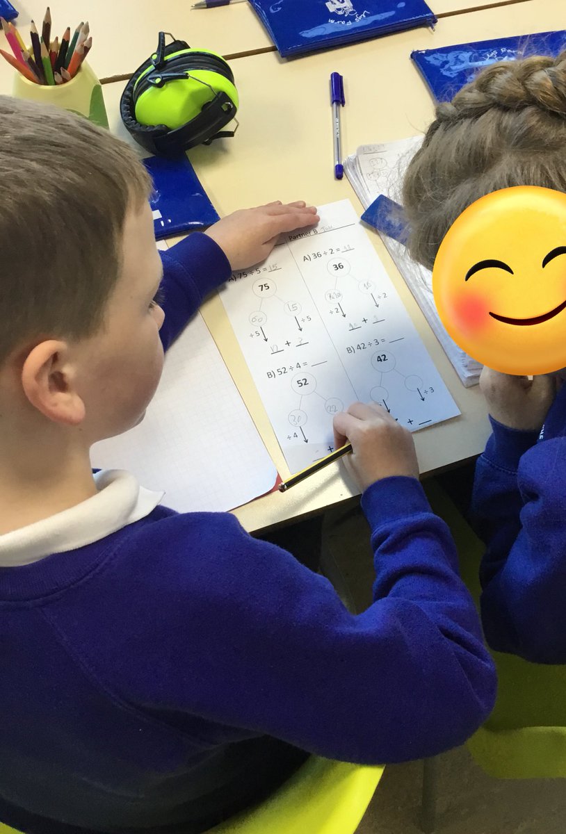 LeysFarm's tweet photo. Year 3 used flexible partitioning to divide 2 digit numbers. Using Rally Coach, they took it in turns to demonstrate and explain to each other how to answer each question. They had to explain every step and use the correct mathematical language. #LFJSMaths #LFJSYear3 @KaganOnline https://t.co/RyczatmCV4
