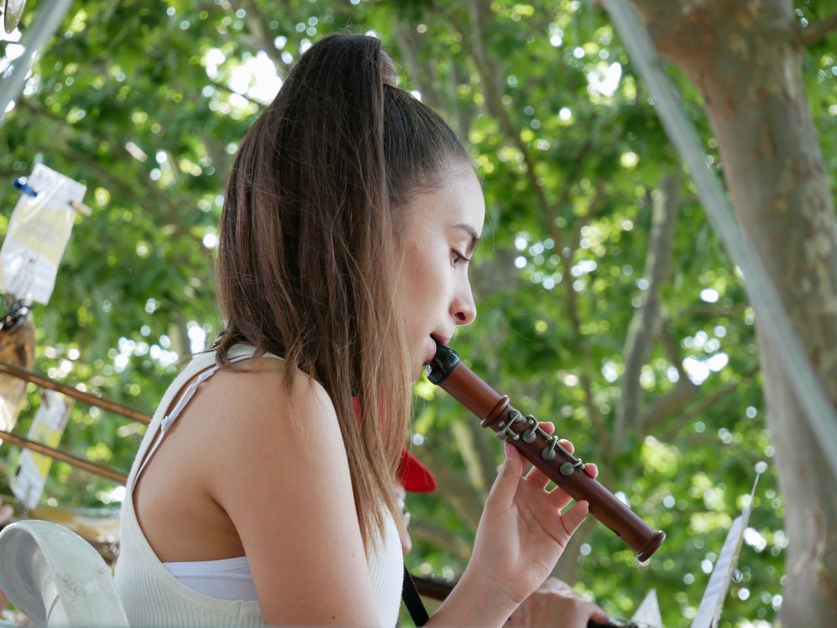 'Portrait of a young musician', Cobla La Principal de Porqueres performing in Banyoles (Catalonia). Appeared on streetphotographynl.wordpress.com.