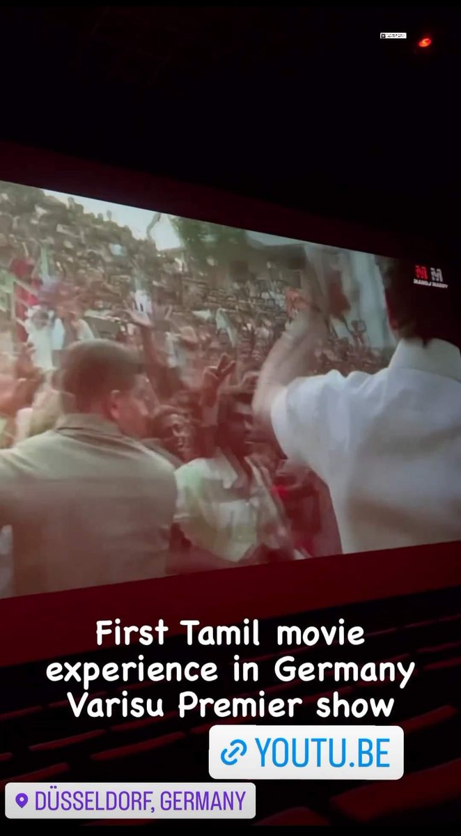 Unexpected! My friend in Germany sent this one❤️😲

My Thalapathy Mashup gets screened during #Varisu