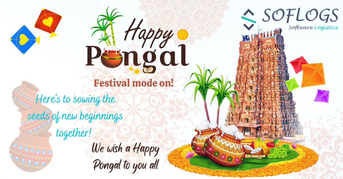Pongal marks an occasion of optimism and hope, of giving gratitude and reflection while cherishing the moments spent with loved ones. 

Soflogs wishing you a very blessed Pongal this year.

#pongal #pongal2023 #sankranti #pongalcelebration #happypongal #pongalwishes #soflogs