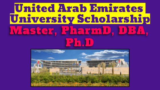 United Arab Emirates UAE University Scholarship for International Students 2023