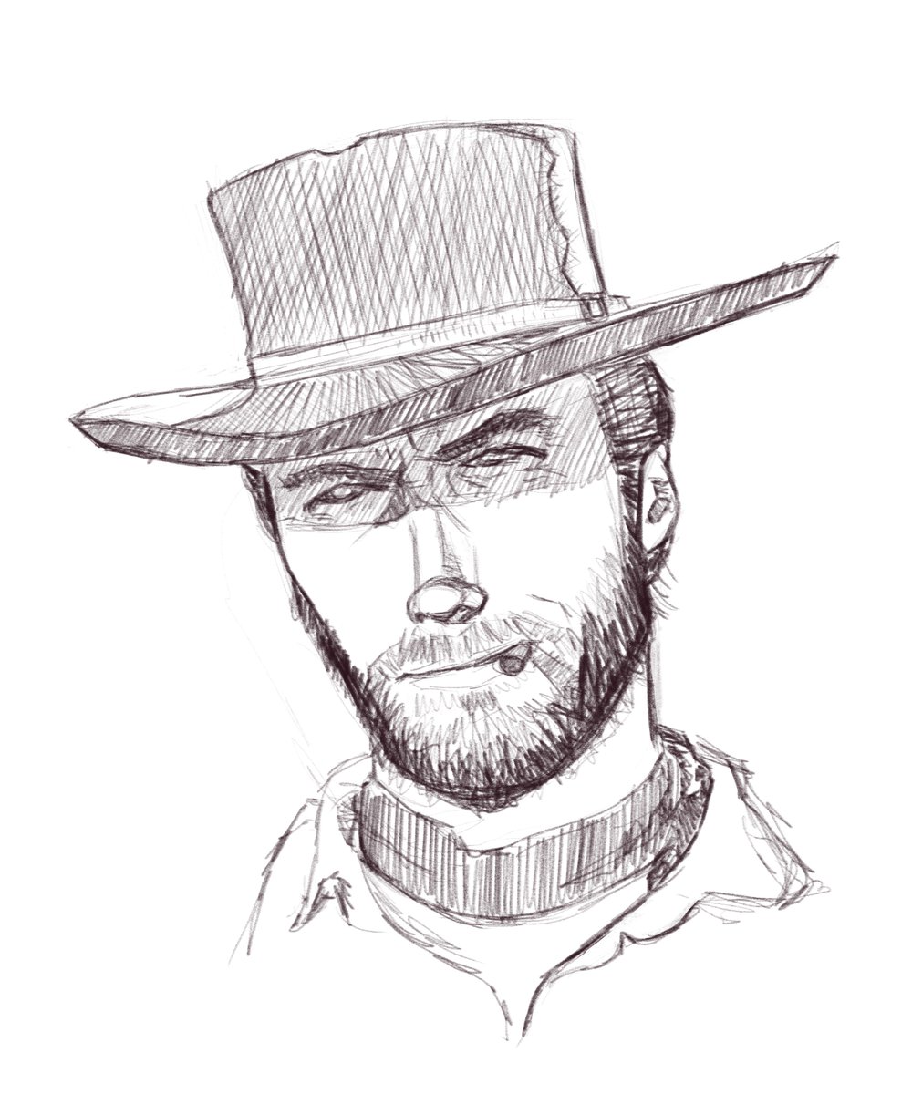 Clint sketch

#clinteastwood #thegoodthebadandtheugly #sketch
#digitalart #art #humanart #humanartist #portrait #drawing