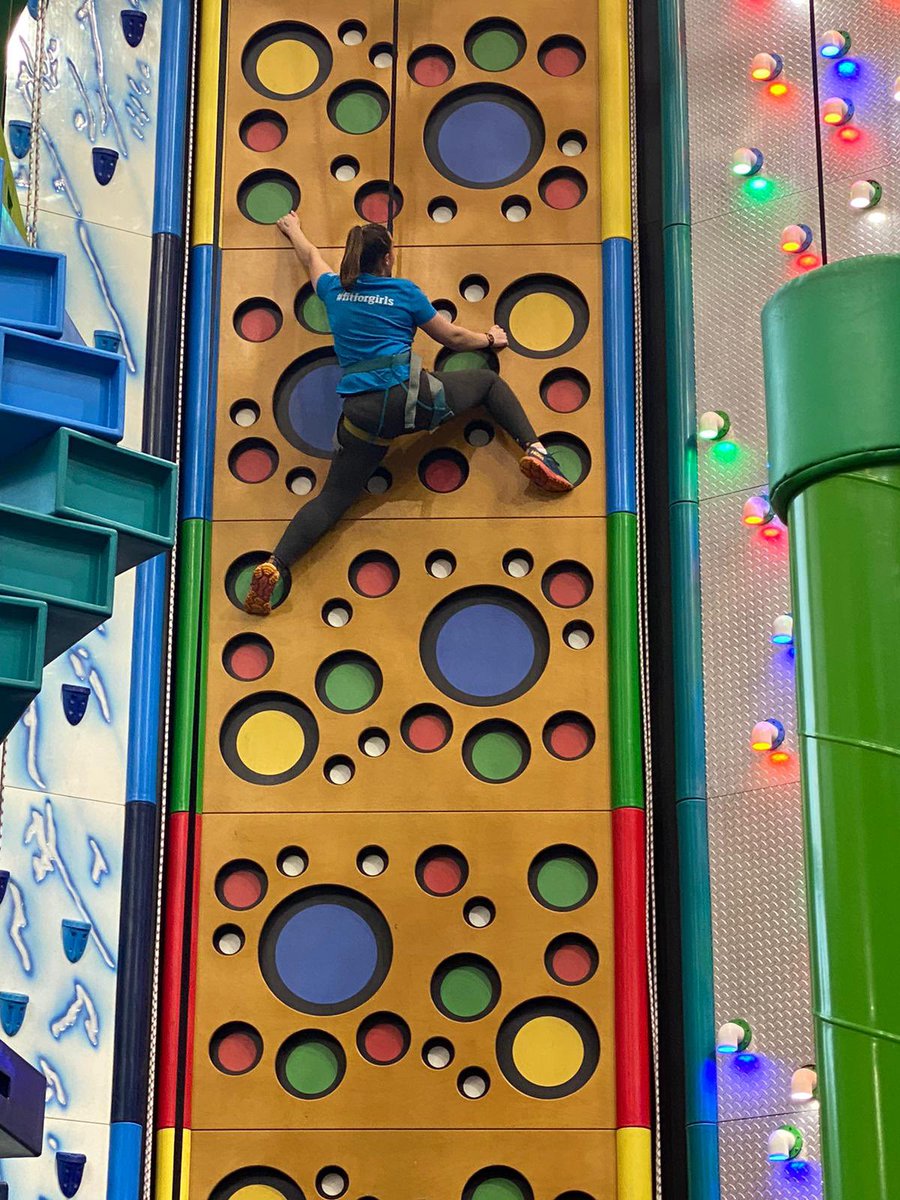 hazelyst's tweet photo. Thanks #fitforgirls a great end to the first full working week. Thanks for your energy, laughs and reflections… and of course your encouragement at climbing 🧗‍♀️ Looking forward to the year ahead @sportscotland @YouthSportTrust @michellelivi @carolhawman @Ed_Leisure our hosts 🤩 https://t.co/FKqrwdKJva