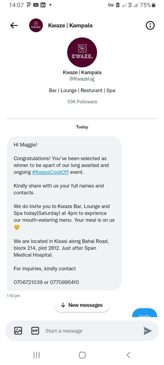 kamaroma22's tweet photo. Got an invite for today's #KwazeCookOff
See you all today ๐๐๐๐๐๐ https://t.co/DuSFKcLy24