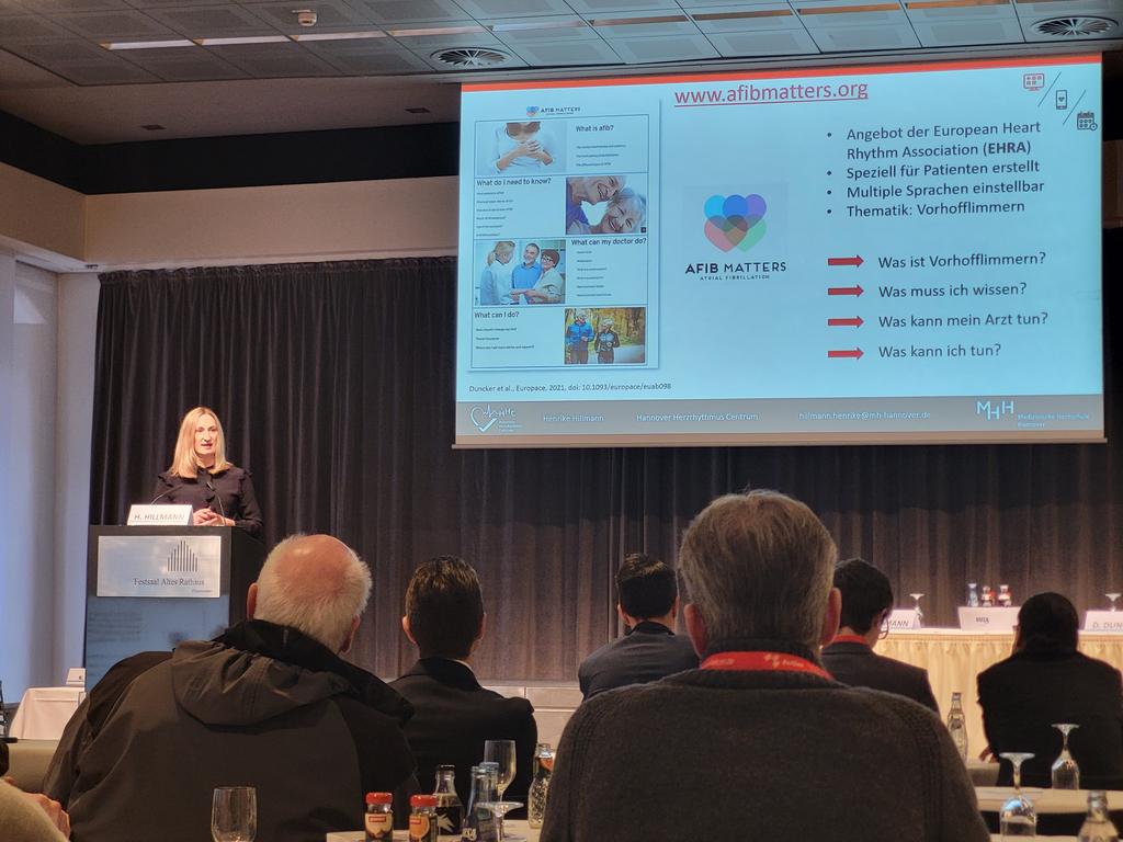 Bestens informiert  - toller Vortrag von <a href="/HenrikeHillmann/">Henrike Hillmann</a> heute in Hannover zum Thema Patienteninformation in der Rhythmologie.