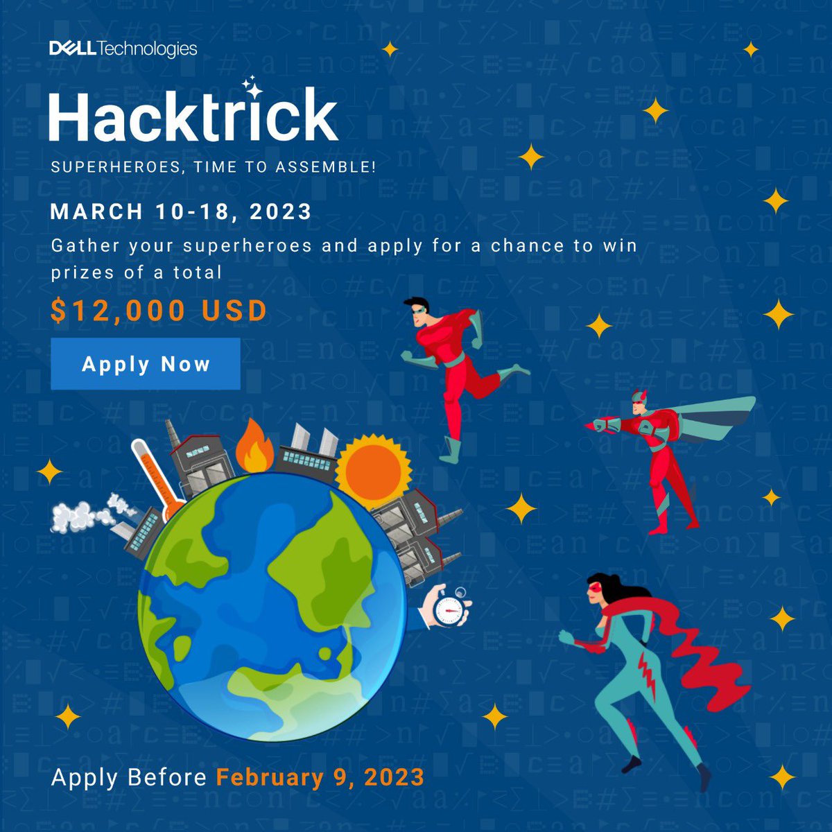 Farah_3araby's tweet photo. 🔊Calling all Students and working professionals in relevant fields to be part of the #DellTechHackathon: #Hacktrick! 

Get ready to spread your magic✨, accelerating tasks' performance and help people thrive in the digital era! 
Apply now before Feb 9👉https://t.co/dkQCVyUk9m https://t.co/vNZsXqzpWU