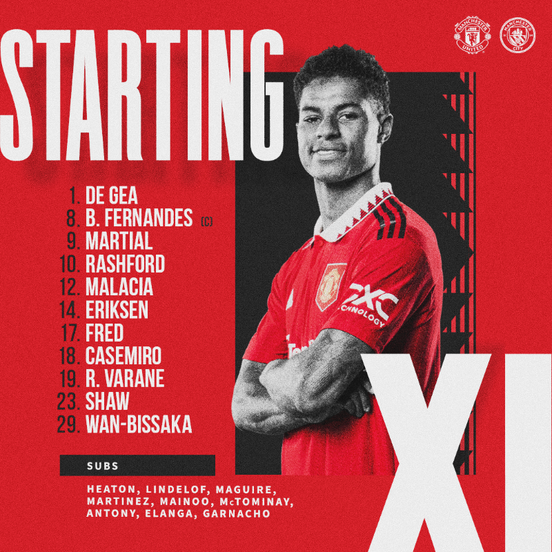ManUtd's tweet photo. 🔴 IN THE RED CORNER 🔴

#MUFC || #MUNMCI