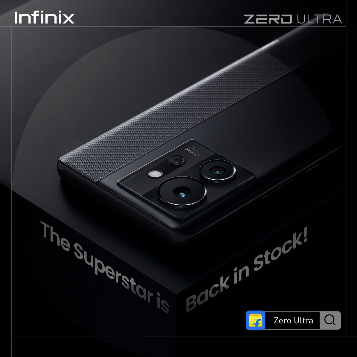 InfinixIndia's tweet image. You heard it right! The amazing Infinix Zero Ultra will be back in stock, only on @flipkart starting 12AM tonight!

Now's your chance to get India's 1st Smartphone with 180W Thunder Charge, a 200MP OIS Camera and more!

#Zeroultra #ExploreBeyond