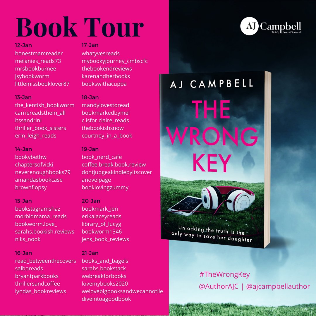 brownflopsy's tweet photo. Welcome to my stop on the #BlogTour for #TheWrongKey - the latest gripping thriller from @AuthorAJC 

Unlocking the truth is the only way to save her daughter...

https://t.co/92aSFd1pE9 https://t.co/YP11vV0cSX