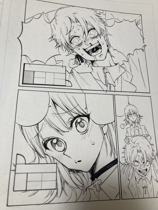 ネーム中だけど、ペン入れ 