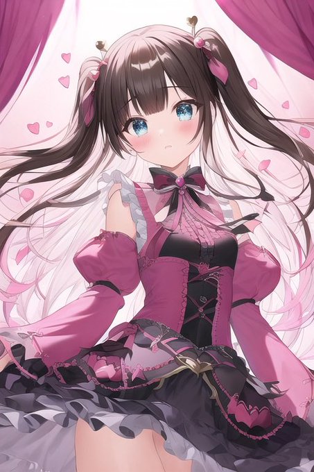 地雷ちゃんシリーズでなんか作りたいかなー 
でも髪の色が変わったり服が変わったりするんだよね
 AI 