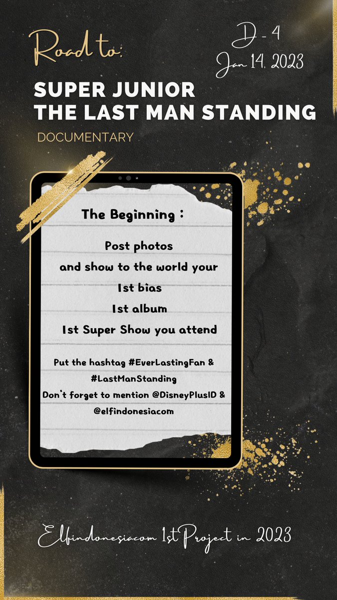 elfindonesiacom's tweet photo. [D-4] Road to
Super Junior : The Last Man Standing

🚩 1st CHALLENGE..!
@DisneyPlusID @SJofficial 
#EverLastingFan #LastManStanding https://t.co/cAI5Oh5eyA