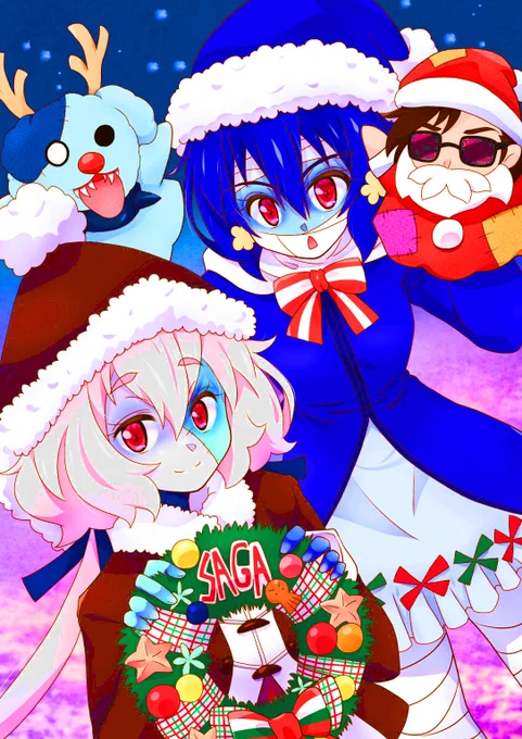 #絵を彩度100にすると超派手 直近の純子ちゃんをやってみたら目が痛いゾンビィ絵はこれはこれで、あと正月純子ちゃんハゲてます 