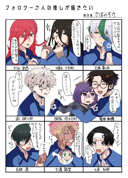 #フォロワーの推しが描きたい  ブルーロック縛り!解釈違いあったらすみません💦💦