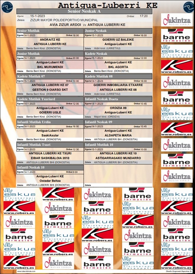 Antigua-Luberri K.E.- Saskibaloia (@luberrisaski) on Twitter photo 