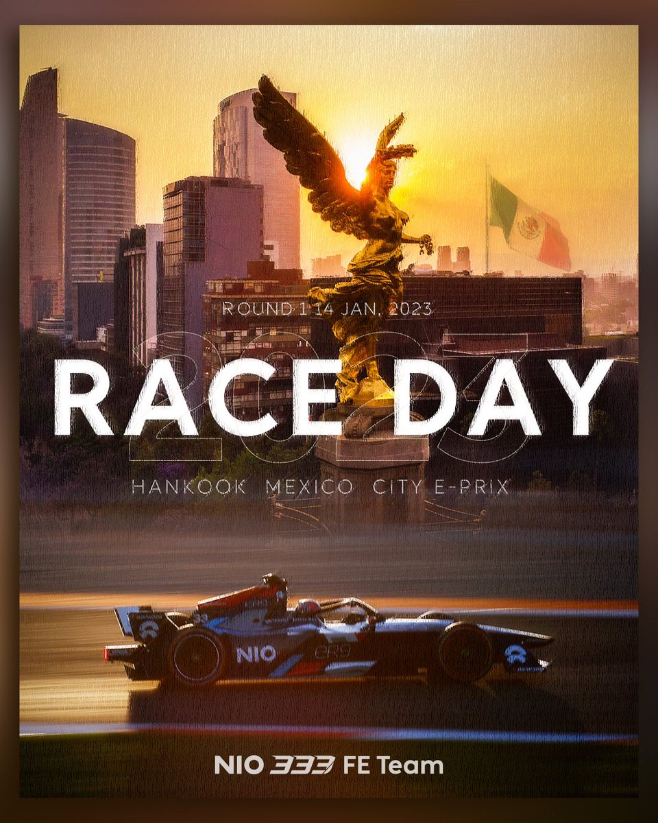 It’s RACE DAY!!! 💙 #NIO333FE #ABBFormulaE #MexicoEPrix