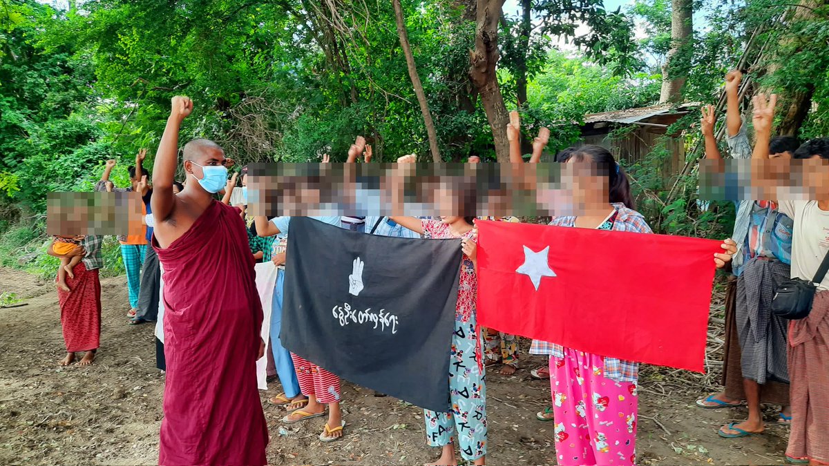 Wamtha2021's tweet photo. အကြမ်းဖက်စစ်ကောင်စီကို နေ့စဥ်ငြိမ်းချမ်းစွာတော်လှန် ပုန်ကန်နေဆဲဖစ်တဲ့ ပြည်/ခွန်သပိတ်..

#HelpMyanmarIDPs
#MyanmarIndependenceDay 
#2023Jan14Coup #WhatsHappeningInMyanmar

#အရေးတော်ပုံအောင်ရမည် 

#အဂ္ဂဝံသ https://t.co/F17I8cBp1n