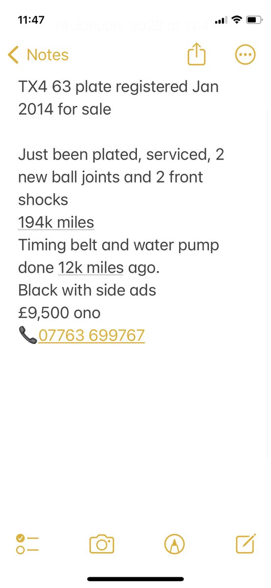 TaxisBuyAndSell's tweet photo. TX4 For Sale…. https://t.co/t26tCRbIPH