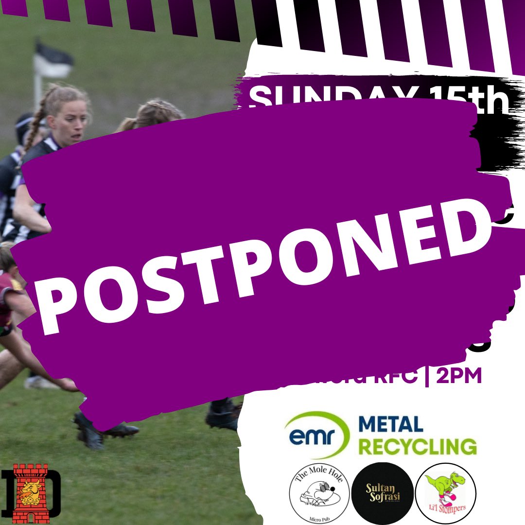 Tomorrow’s match is postponed due to waterlogged pitches at Ashford 🌧