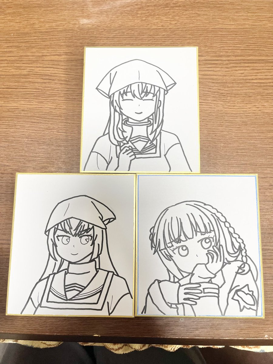 久しぶりに色紙艦隊の新作⭐️ 