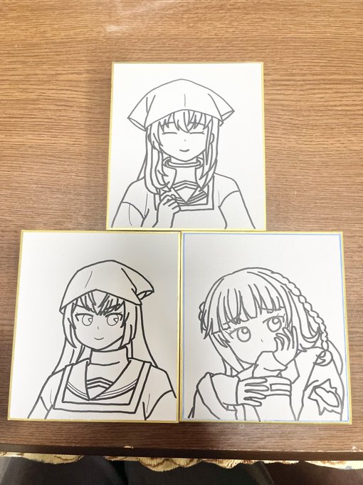 久しぶりに色紙艦隊の新作⭐️ 