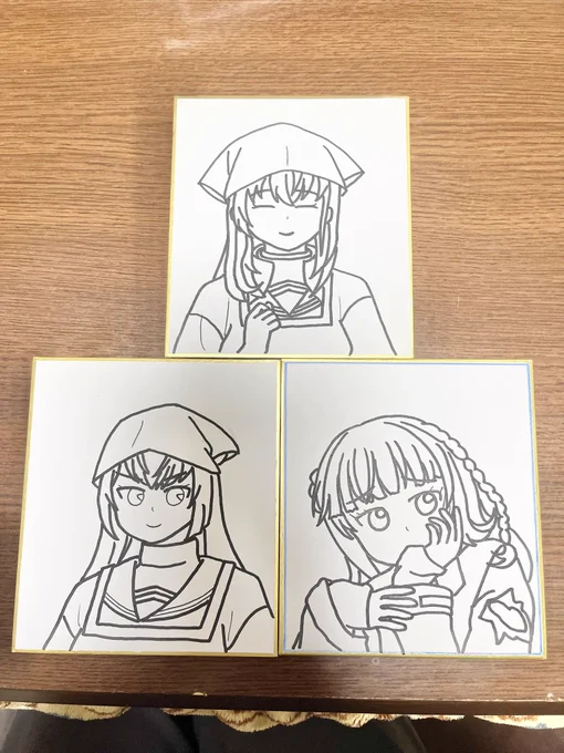 久しぶりに色紙艦隊の新作⭐️ 