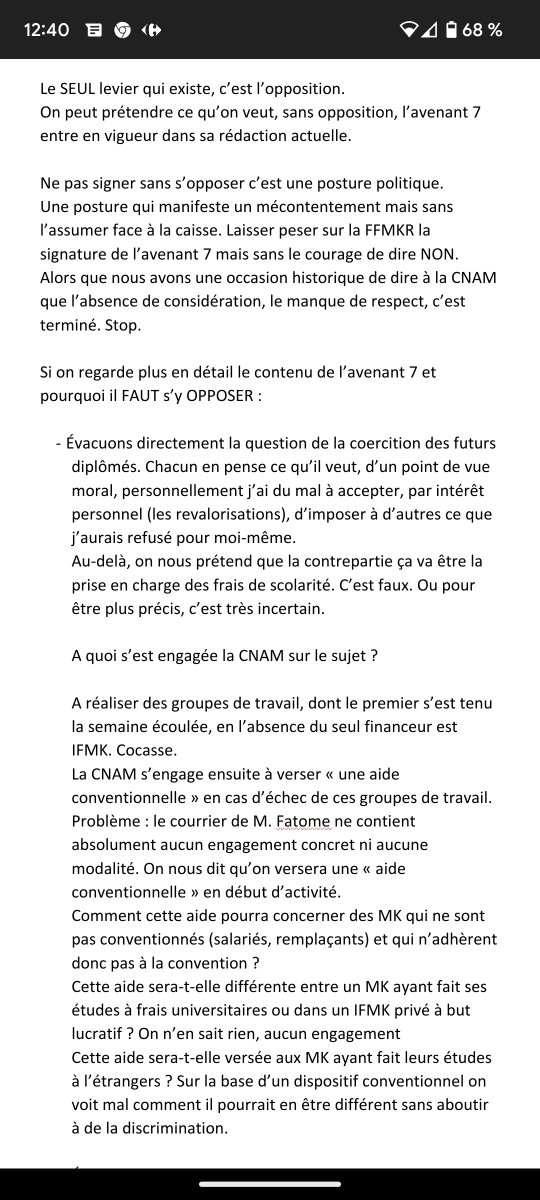 JurisKine's tweet photo. #teamkine Pourquoi il faut s'OPPOSER à l'avenant 7 et pas de contenter de ne pas signer 

⤵️⤵️⤵️ https://t.co/VTgnkokJSV