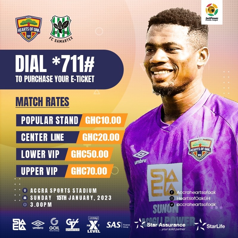 🔴🟡🔵 | Phobiaaaaa

We are back home at the Accra Sports Stadium. Kindly purchase your ticket and let's meet there tomorrow. 

Dial *711# to buy your tickets 

LET YOUR SUPPORT COUNT. 

#AHOSC
#PositiveEnergy