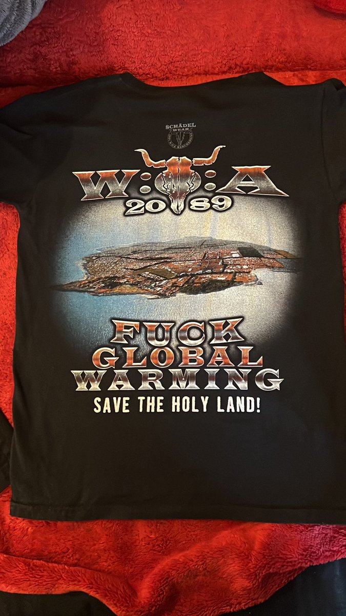 #ShirtDesTages
Damit Wacken im Jahre 2089 keine Nordseeinsel ist: Fuck Global Warming! Save the Holy Land! And Save #Luetzerath! #LuetziBleibt