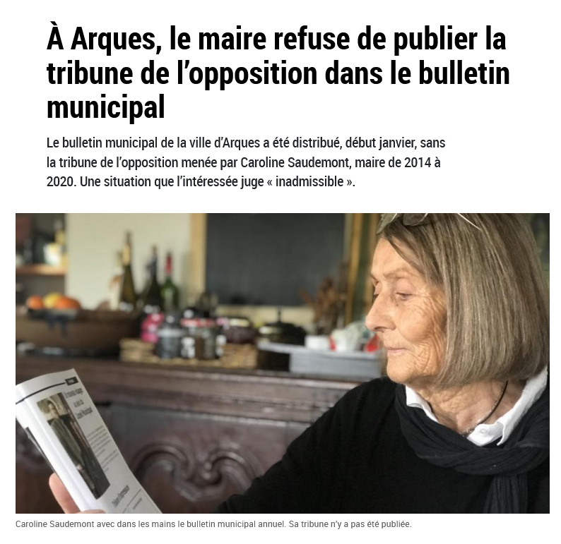 simonroussel62's tweet photo. Au conseil municipal d'#Arques :
- démission de la conseillère culture
- pas de délégation de signature pour la 1ère adjointe
- l'ancienne mairesse privée de tribune dans le bulletin communal
Le maire PS @benoitroussel62 a-t-il un pb d'autoritarisme, qui plus est avec les femmes? https://t.co/rLXESPtslM