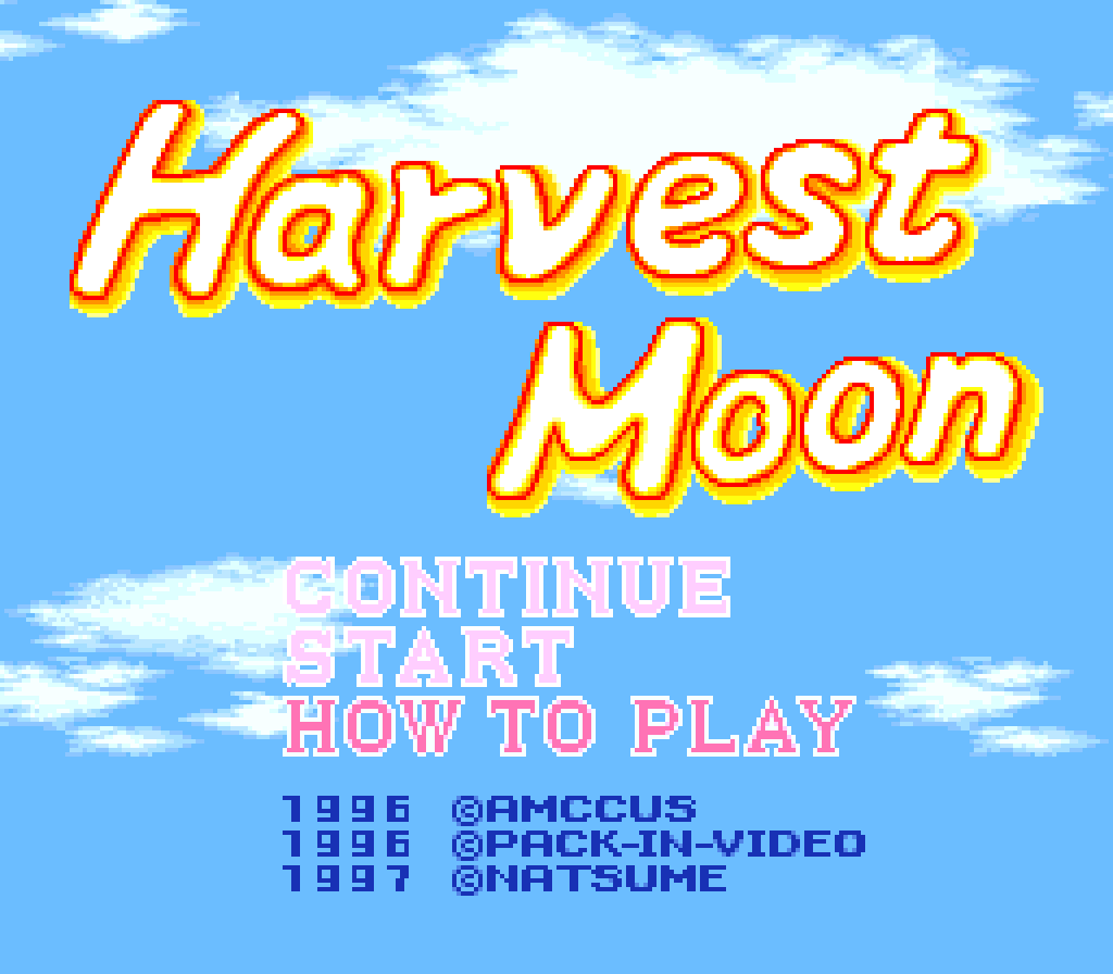 forestillusion's tweet photo. We've preserved a localization prototype for the SNES classic, Harvest Moon! Something noticeable right off the bat is that the logo used on the titlescreen is much simpler when compared to the more stylized version from the retail game. https://t.co/8jHgOAFrpo