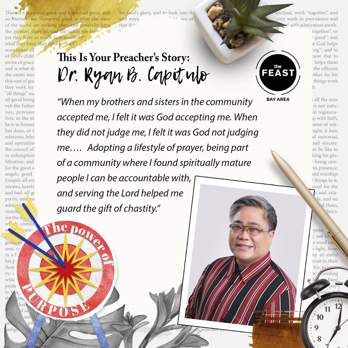 Check out how Dr. Ryan B. Capitulo found his truest joy in life and how he ministers to the LGBTs at the latest #FeastBayAreaBulletin: bit.ly/3IKvRSf
