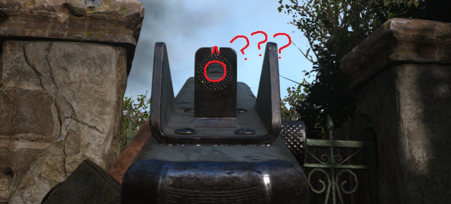 DayNate89's tweet image. HOW DO YOU FUCK UP THE SIGHTS ON A THOMPSON THIS BADLY?? 

WHAT THE FUCK KIND OF "ADS" IS THIS???

#CallOfDuty #CoD #CoDWWII #CoDWW2 #Gamingmemes #WTF