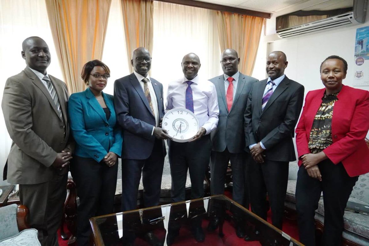 After being elected overwhelmingly as Council Chairman KISM, I led a team of Council members and CEO for a courtesy call with the Cabinet Secretary and Head of Public Service