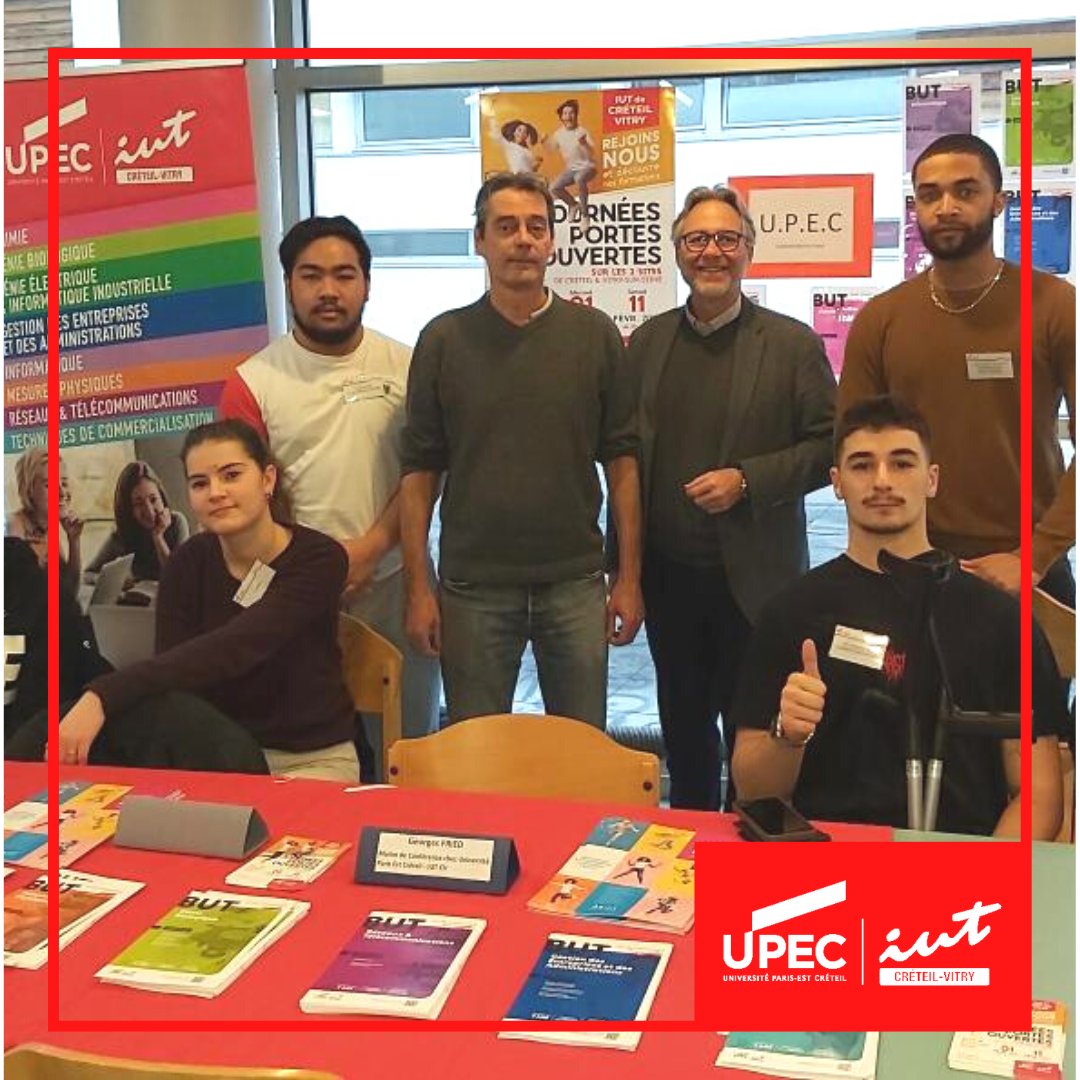 IUTCreteilVitry's tweet photo. ➡️ Nous étions ce matin au forum du lycée Eugène Delacroix à Maisons-Alfort 

💡 Une occasion supplémentaire pour les élèves de faire un choix éclairé sur leur poursuite d’études

+ d’infos sur nos formations: https://t.co/hiXUEqdL70 

#iut #but #bachelor #parcoursup #orientation https://t.co/GEVOccqj6X
